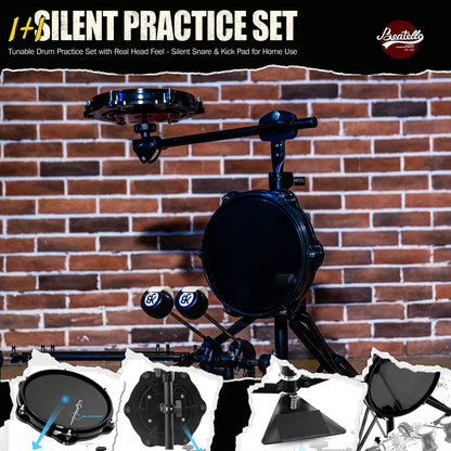 Tunable Drum Practice Pad Set