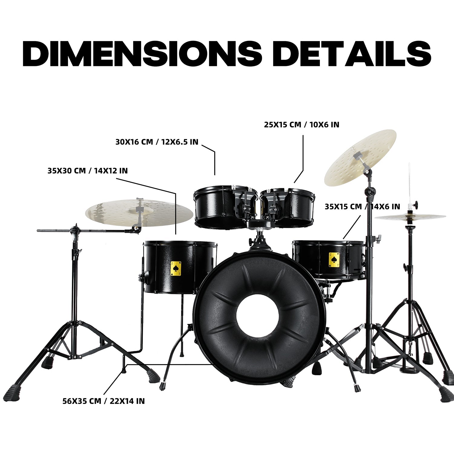 handschuh solid drums Beatello "ACE" High-Power Metal Drum Set (Carbon Steel) – Beatello