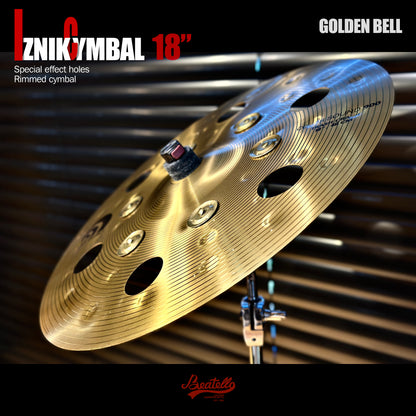Golden Effect Crash Cymbal with Bells