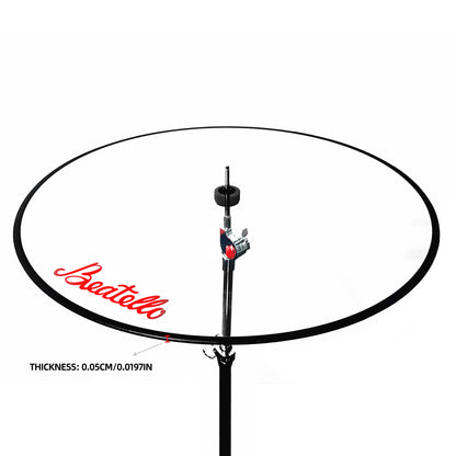 Beatello Transparent Acrylic Open Floor-Standing Drum Shield, Professional Noise Reduction Drum Screen, Sound Barrier for Studio, Live Stage & Daily Practice, Easy Assembly Stable Noise Isolation Drum Accessories