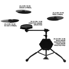 JBK DRUMS 1+1 Practice & Mute Drum Set – Quiet Drumming Anywhere My Store