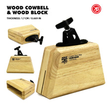 Beatello - wood cowbell & wood block