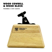 Beatello - wood cowbell & wood block