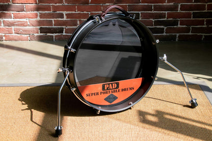 20" Bass Busking Compact Pancake Nesting Travel Drum Kit