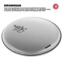 22" Silver Bass Drum Head