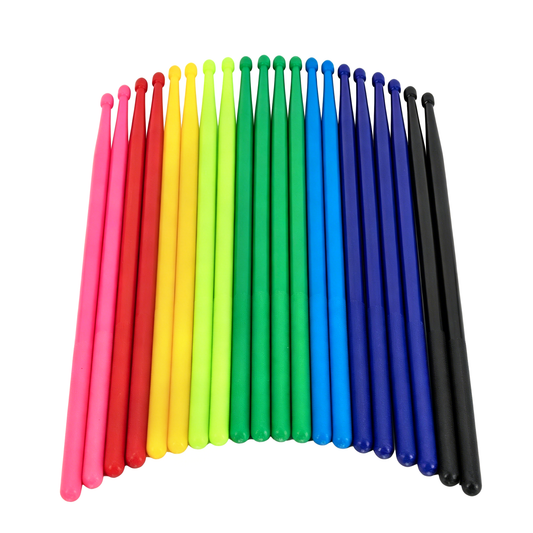 Beatello Nylon resin 5A universal drumsticks (10 pairs) in random colors