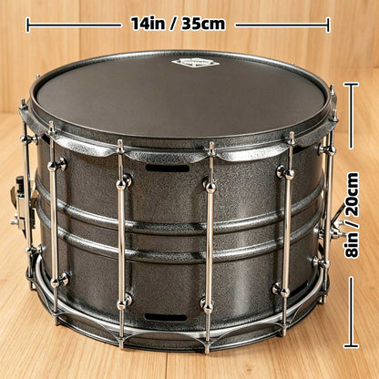 Beatello Metallic Silver Sonic Cannon-1408 Snare Drum