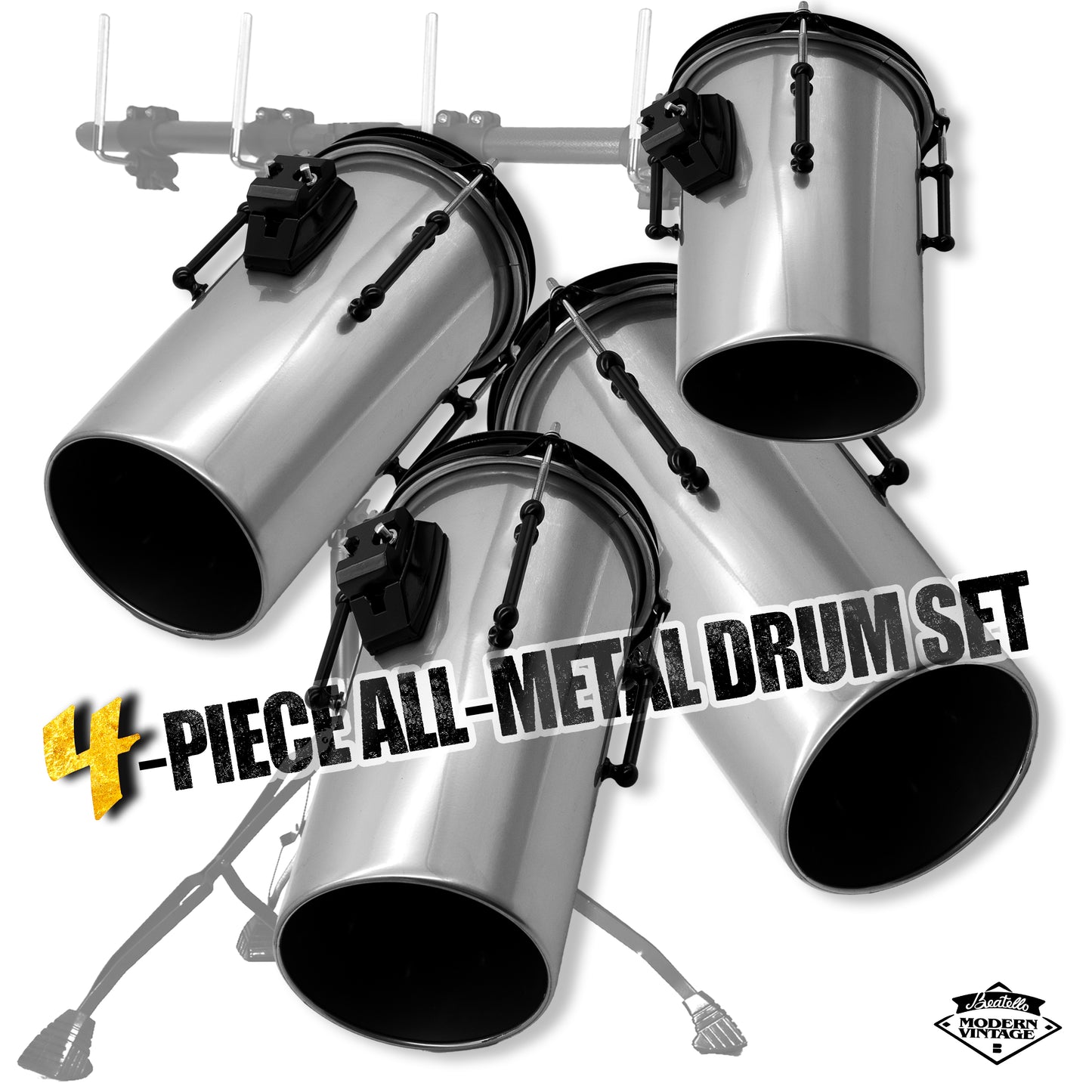 Beatello Carbon Steel Octabons Drum With Hardware
