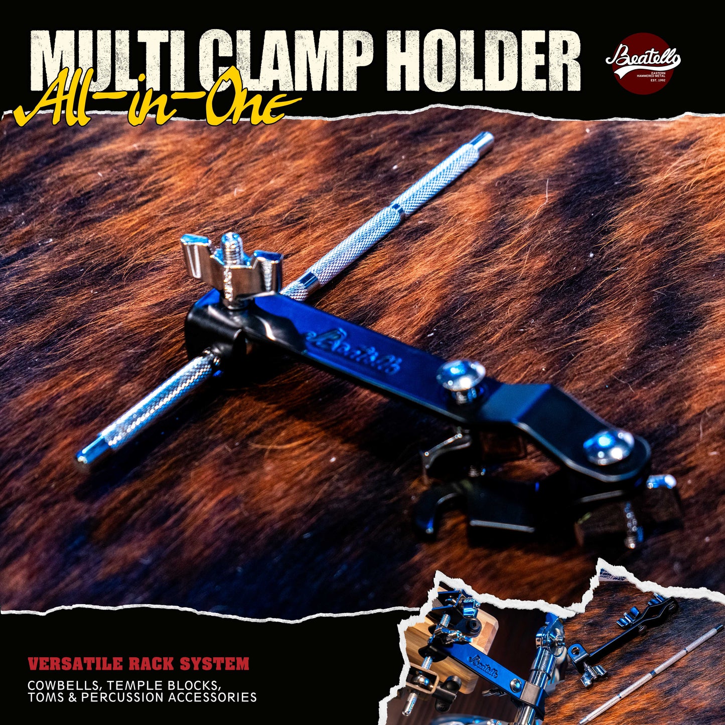 Beatello Cymbal Arm with Clamp