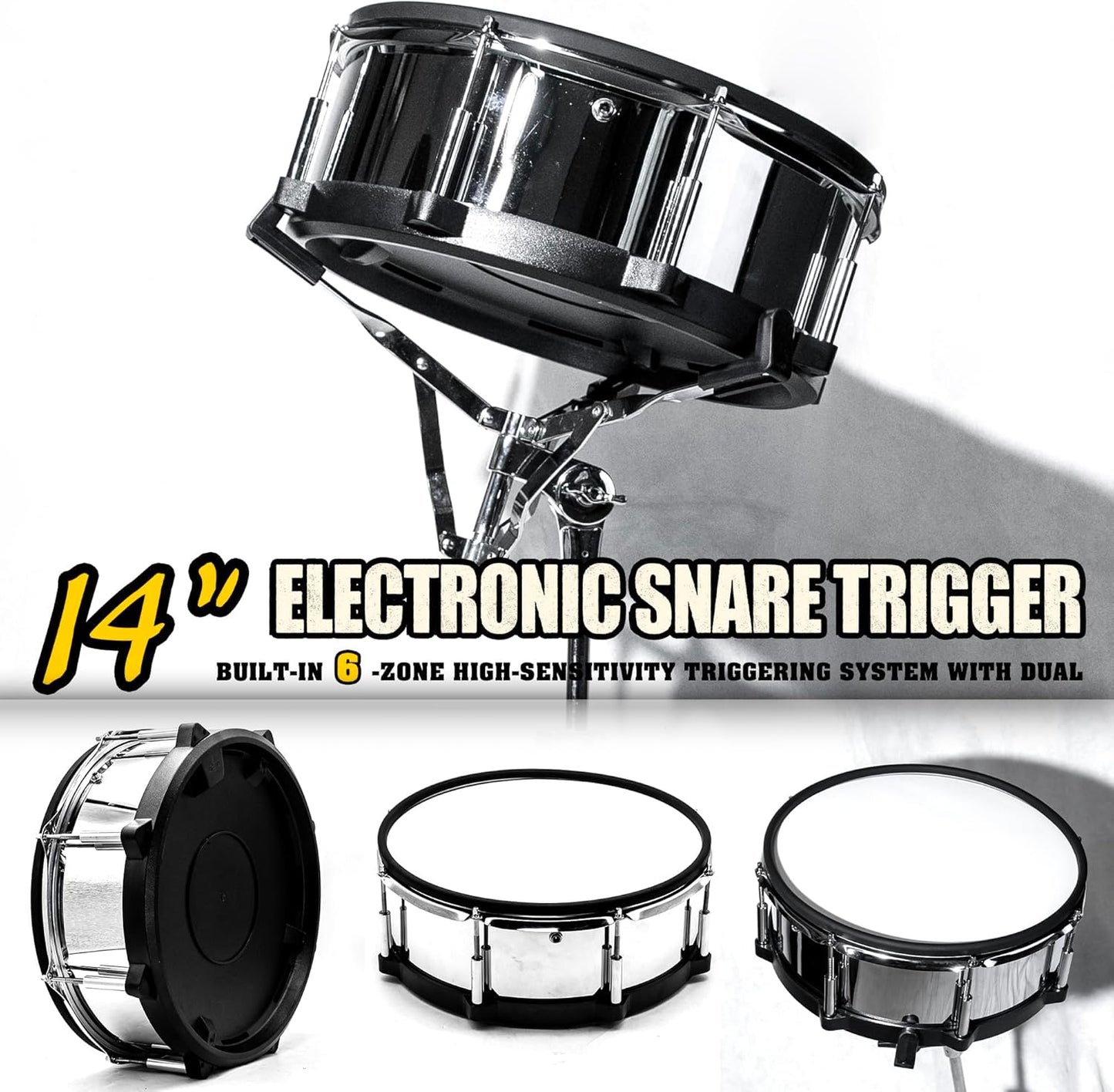 14" Electronic Digital Snare Drum