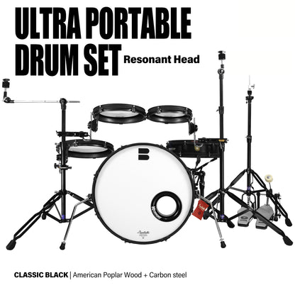 Beatello-Ultra Portable Drum Set| 1.5" Thin Shells