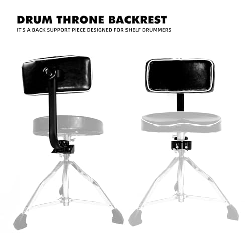Universal Drum Throne Backrest – Adjustable & Removable