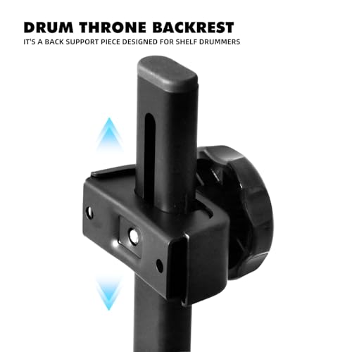 Universal Drum Throne Backrest – Adjustable & Removable