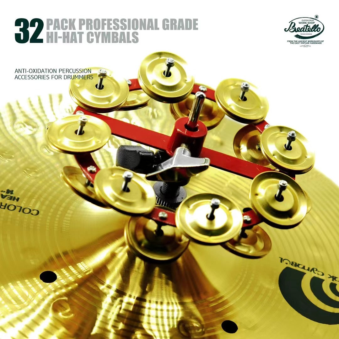 32-pack Professional Grade Hi-hat Cymbals