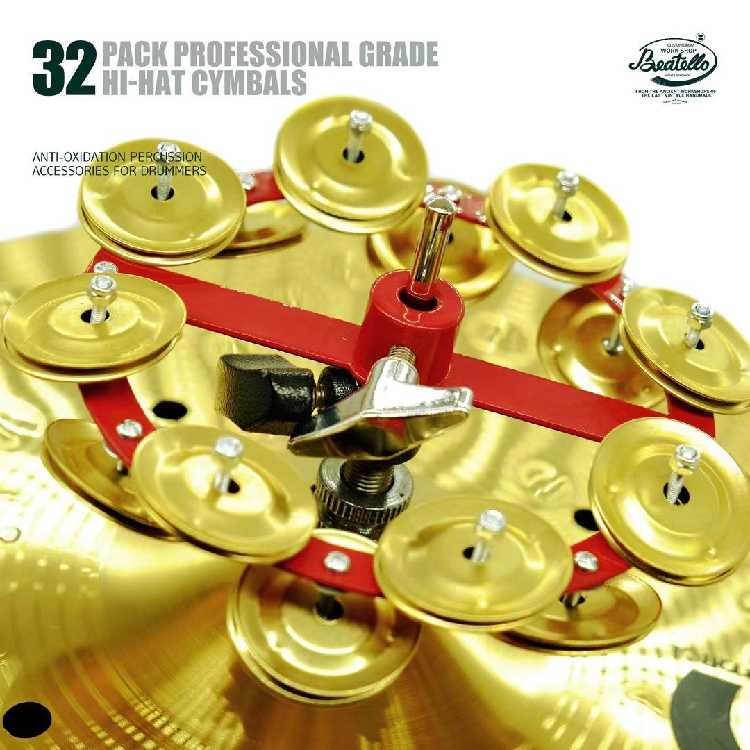 32-pack Professional Grade Hi-hat Cymbals