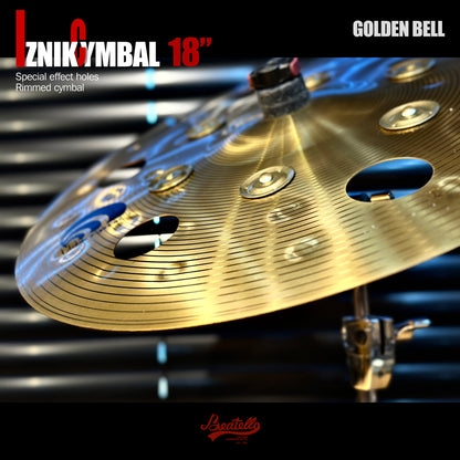 Golden Effect Crash Cymbal with Bells
