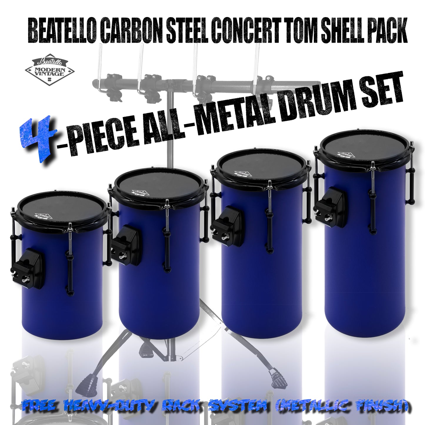 Beatello Carbon Steel Octabons Drum With Hardware