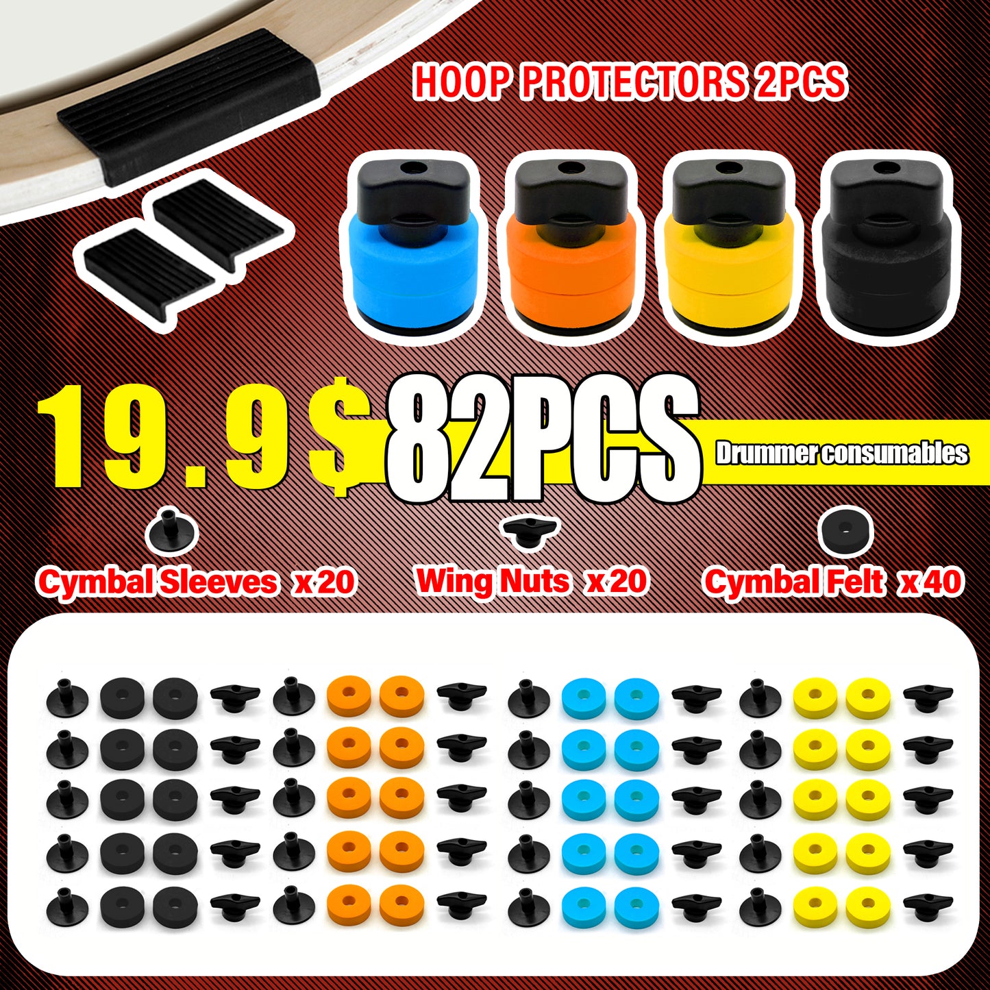 82-Piece Drummer Consumables Kit
