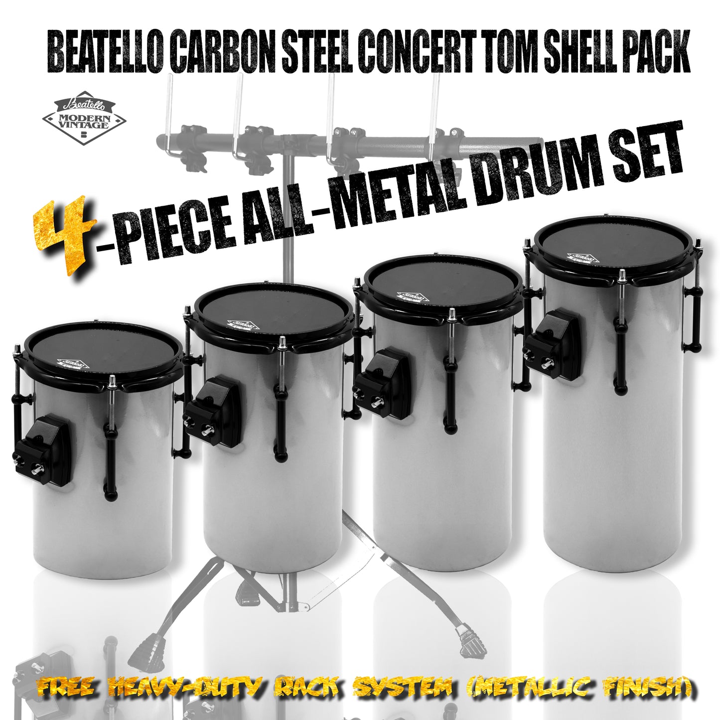 Beatello Carbon Steel Octabons Drum With Hardware