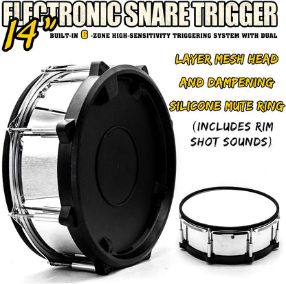 14" Electronic Digital Snare Drum