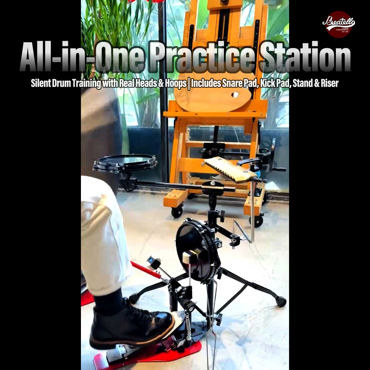 Tunable Drum Practice Pad Set