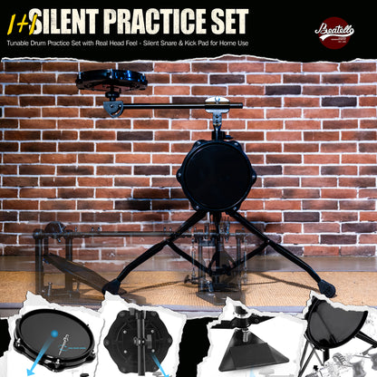 Tunable Drum Practice Pad Set