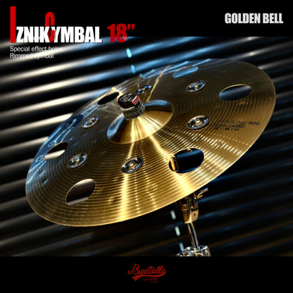 Golden Effect Crash Cymbal with Bells