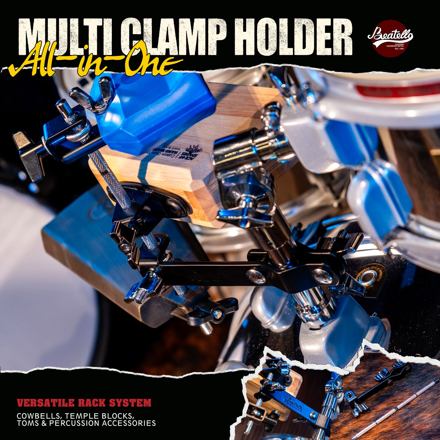 Beatello Cymbal Arm with Clamp