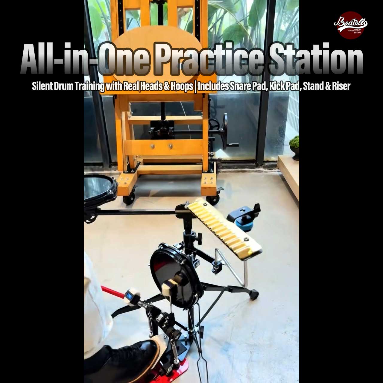 Tunable Drum Practice Pad Set