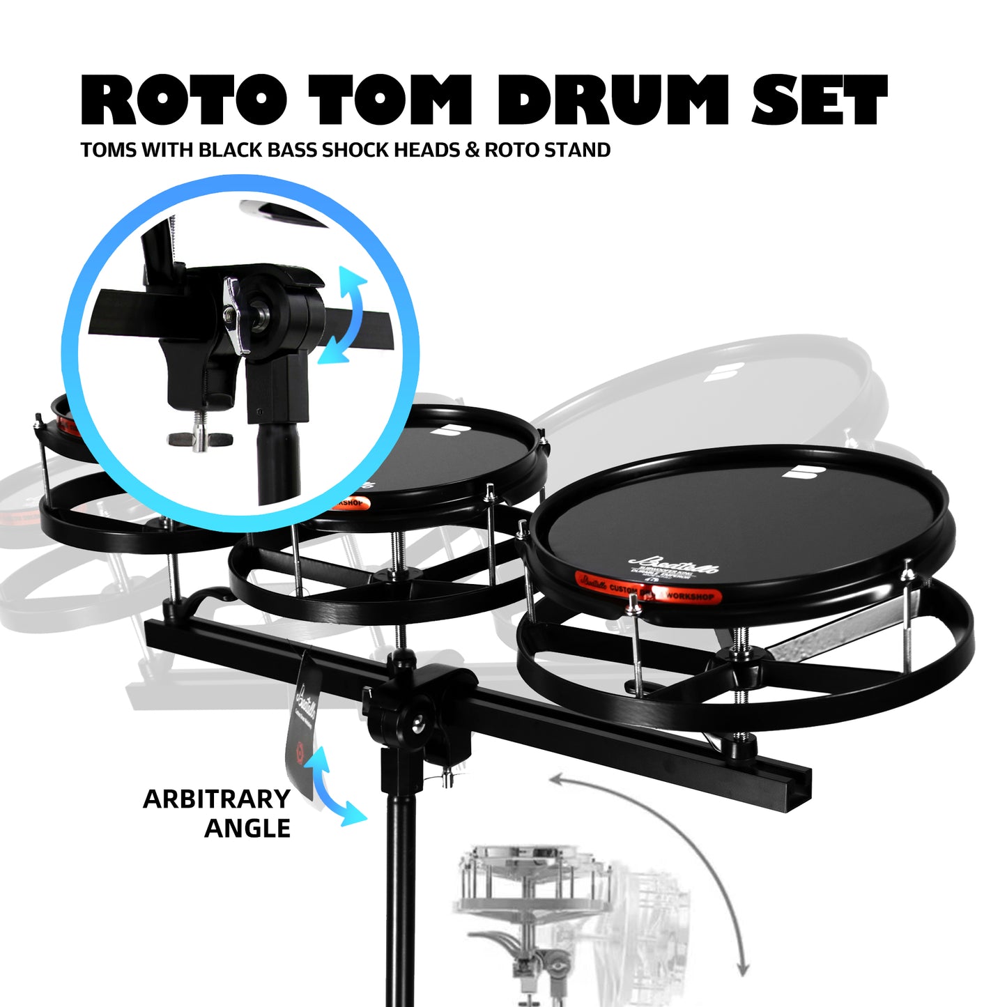 Beatello-Drums Roto Tom Drum Set （Upgraded version）