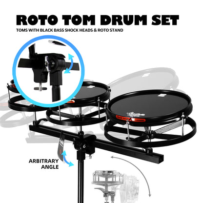 Beatello-Drums Roto Tom Drum Set （Upgraded version）