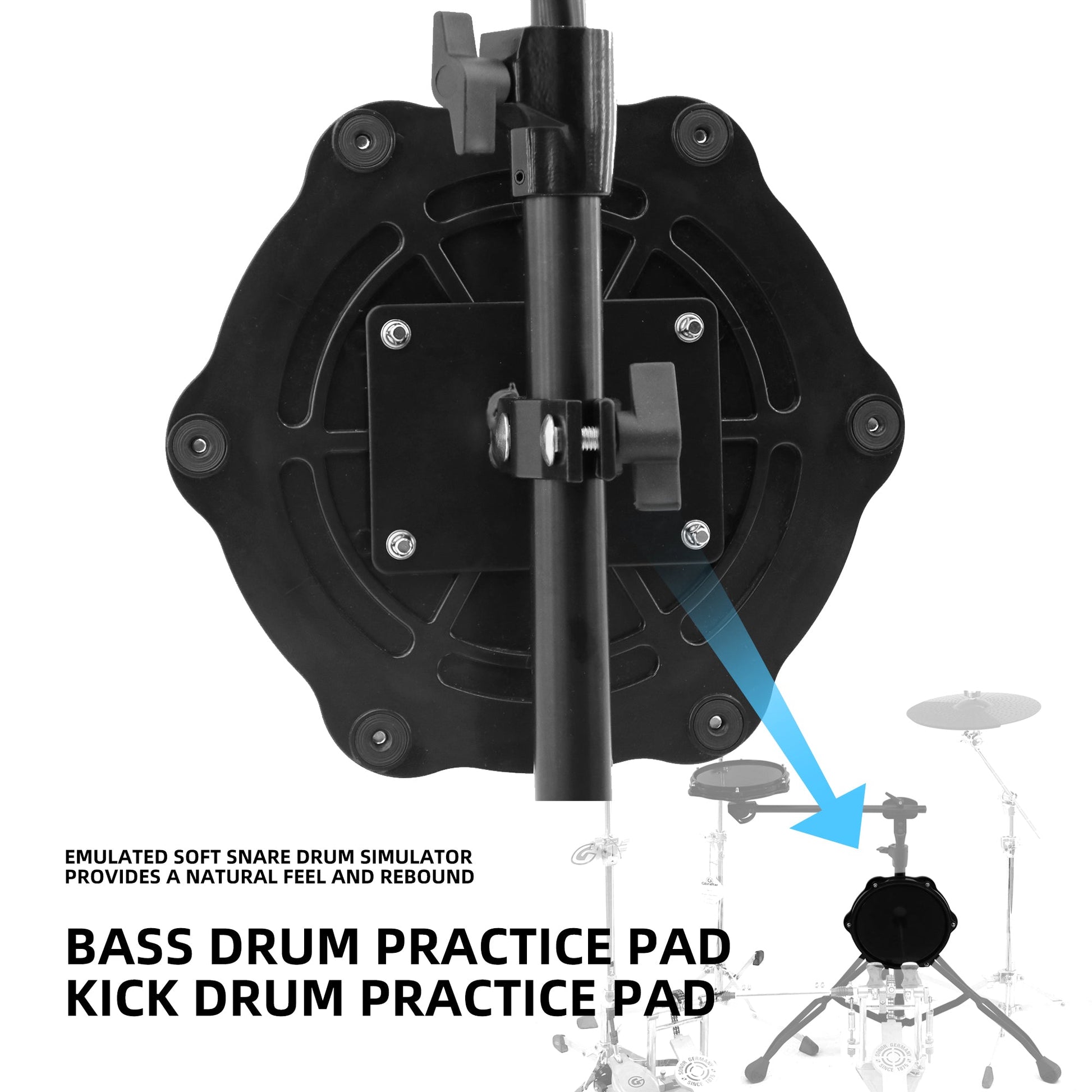 JBK DRUMS 1+1 Practice & Mute Drum Set – Quiet Drumming Anywhere My Store