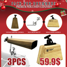 Percussion Gift Pack Groove Bell ( Groove Bell & Ashtone Block & Cowbell Mount Clamp)
