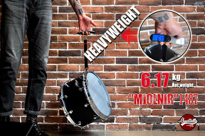 1487 Thunder Hammer Sub-Bass Polished Steel Military Drum