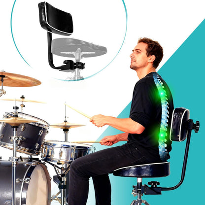 Universal Drum Throne Backrest – Adjustable & Removable