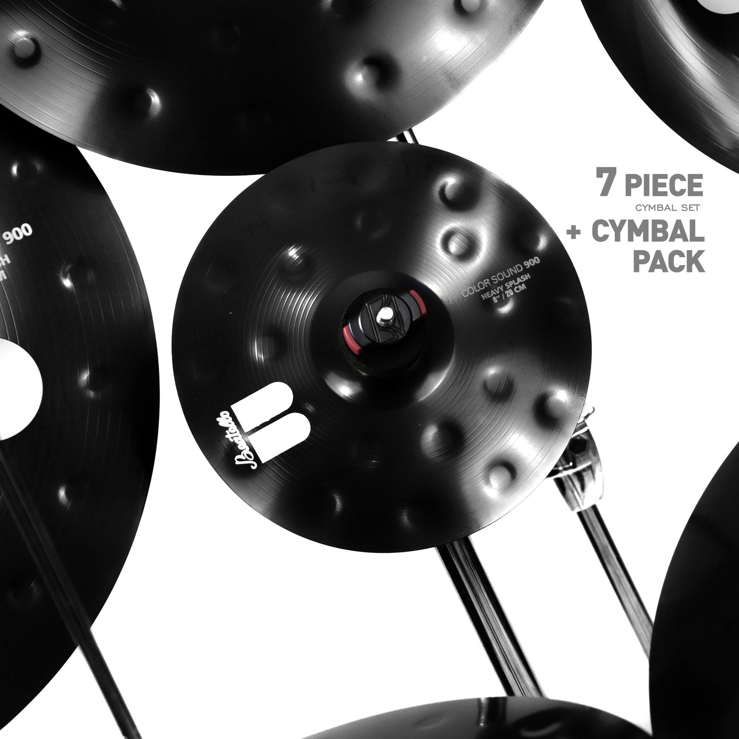 The Black Devil 900 Series-7PCS Cymbal Set Beatello