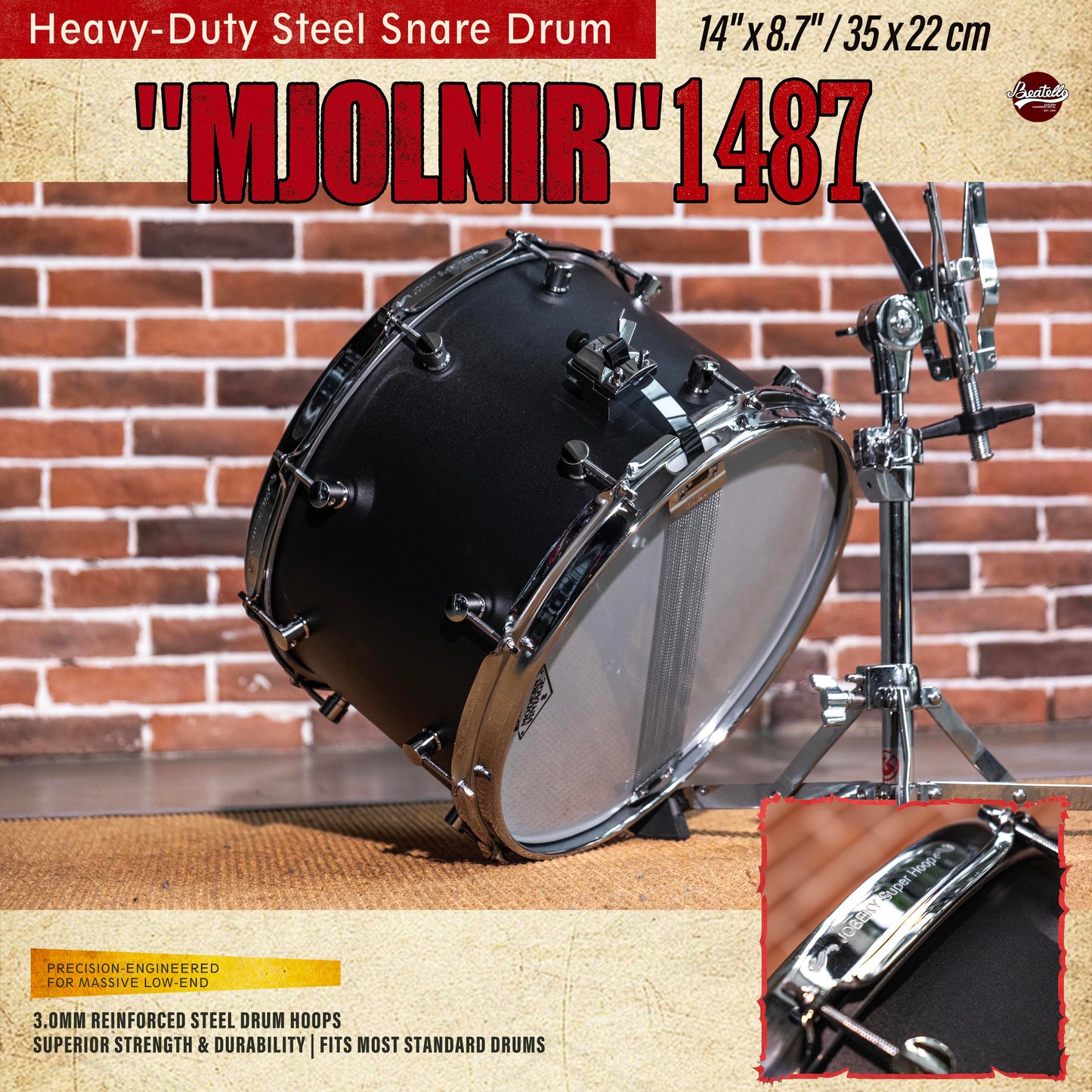 Mjolnir 1487 Snare Drum