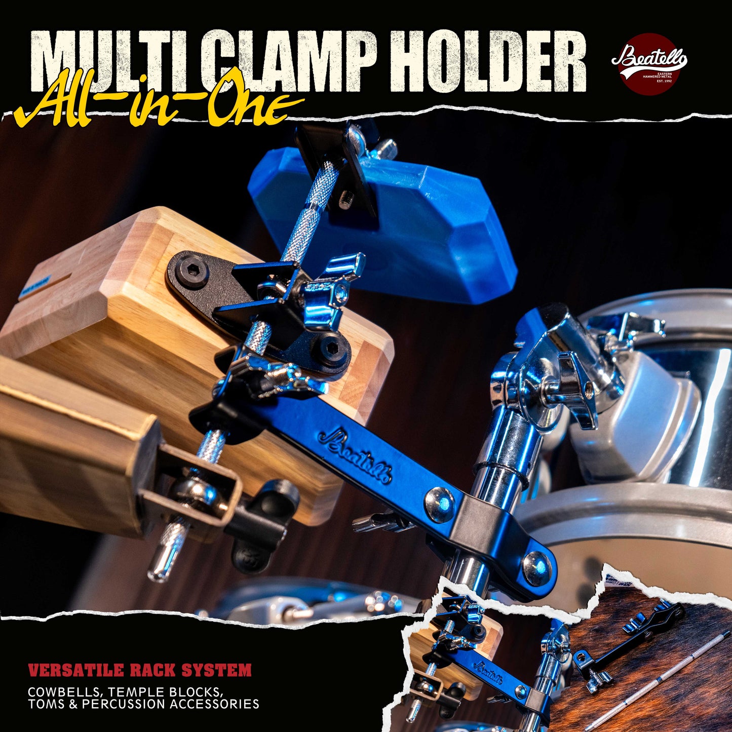 Beatello Cymbal Arm with Clamp