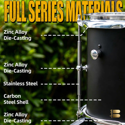 Beatello Black Panther Series 6" x 8" Snare | Hi-Hat Mountable Special Effect Drum