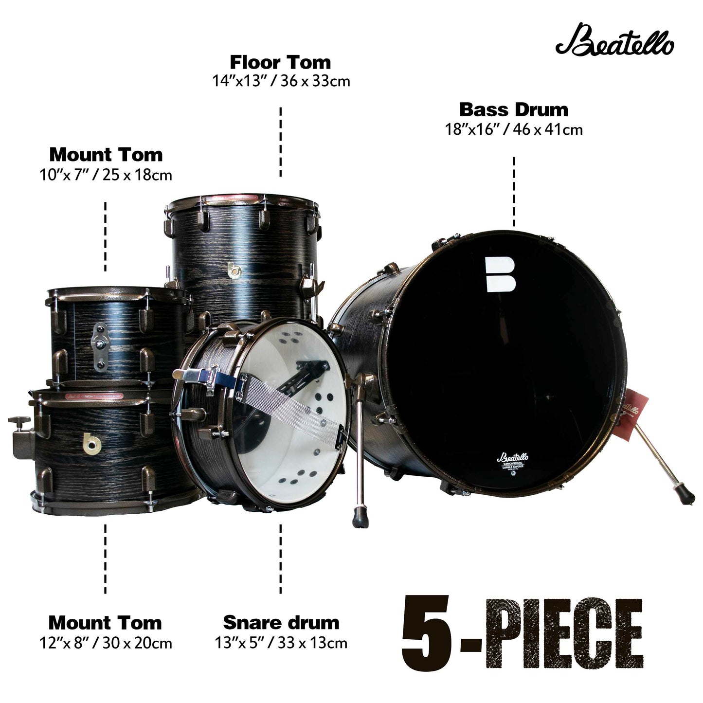 Muffler Drum 518 Series  5-Piece