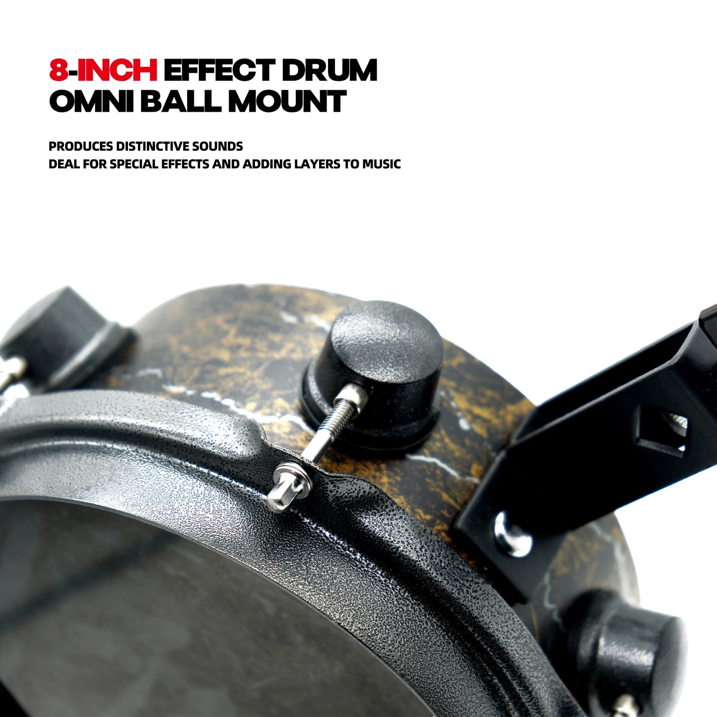 8-IN Snare Drum With a Gimbal Ball Drum