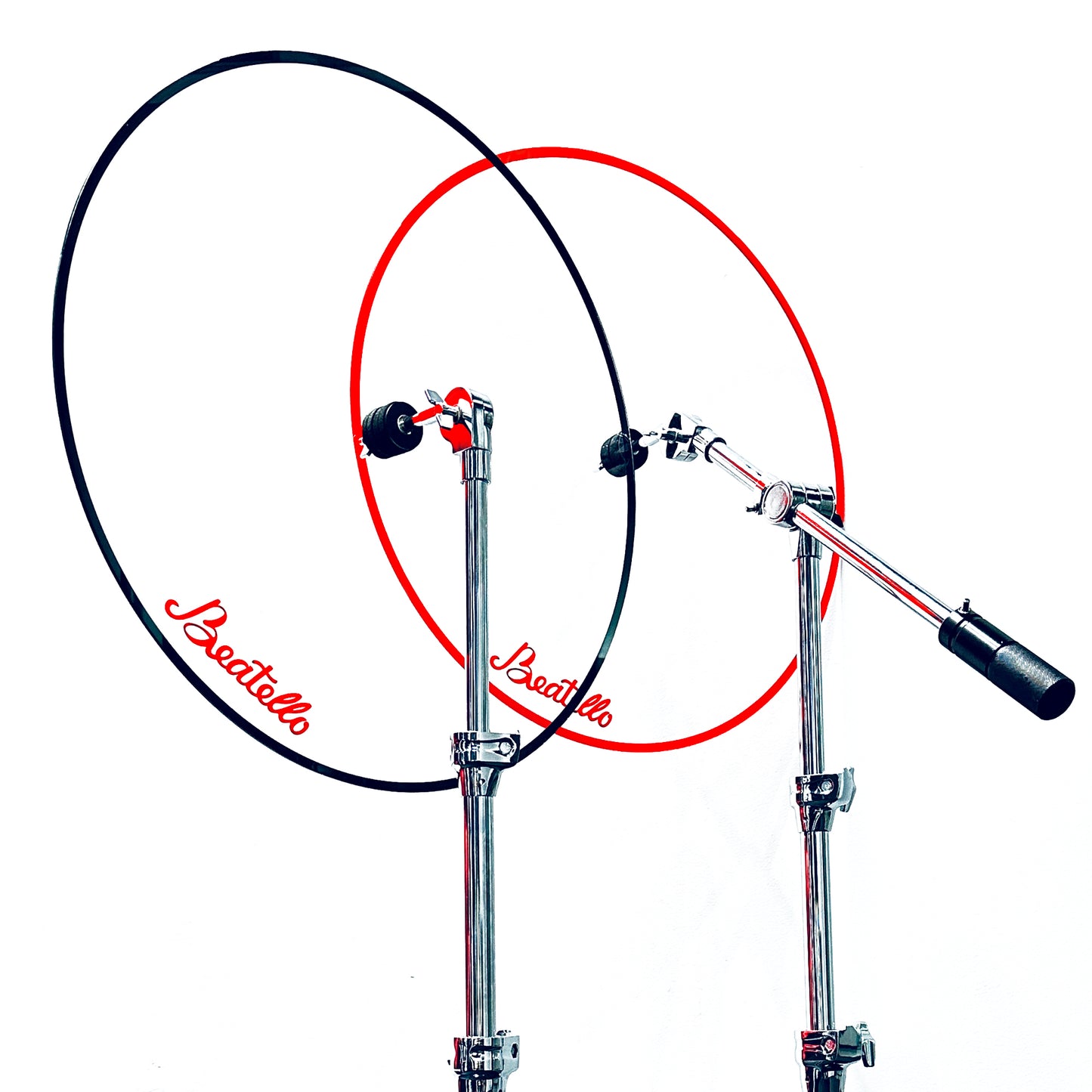 Beatello Transparent Acrylic Open Floor-Standing Drum Shield, Professional Noise Reduction Drum Screen, Sound Barrier for Studio, Live Stage & Daily Practice, Easy Assembly Stable Noise Isolation Drum Accessories