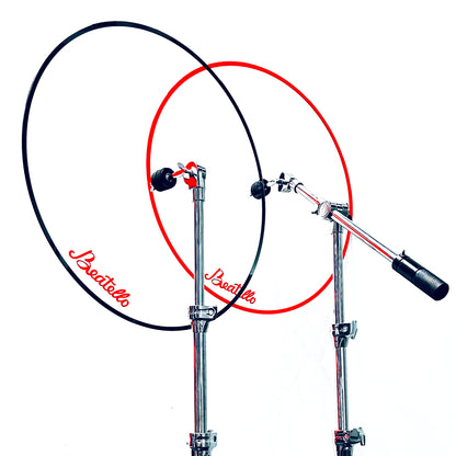 Beatello Transparent Acrylic Open Floor-Standing Drum Shield, Professional Noise Reduction Drum Screen, Sound Barrier for Studio, Live Stage & Daily Practice, Easy Assembly Stable Noise Isolation Drum Accessories