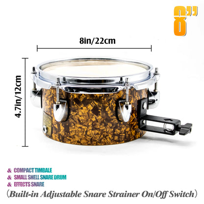 8" Compact Timbale & Small Shell Snare Drum & Effects Snare