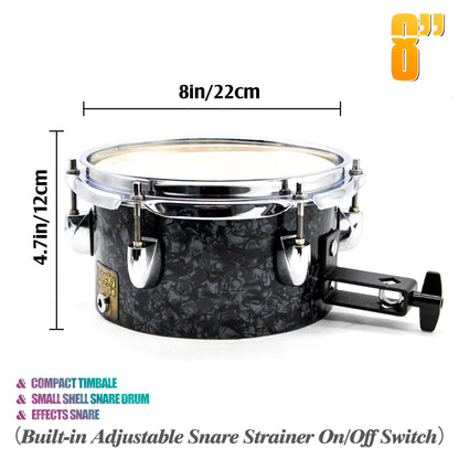 8" Compact Timbale & Small Shell Snare Drum & Effects Snare