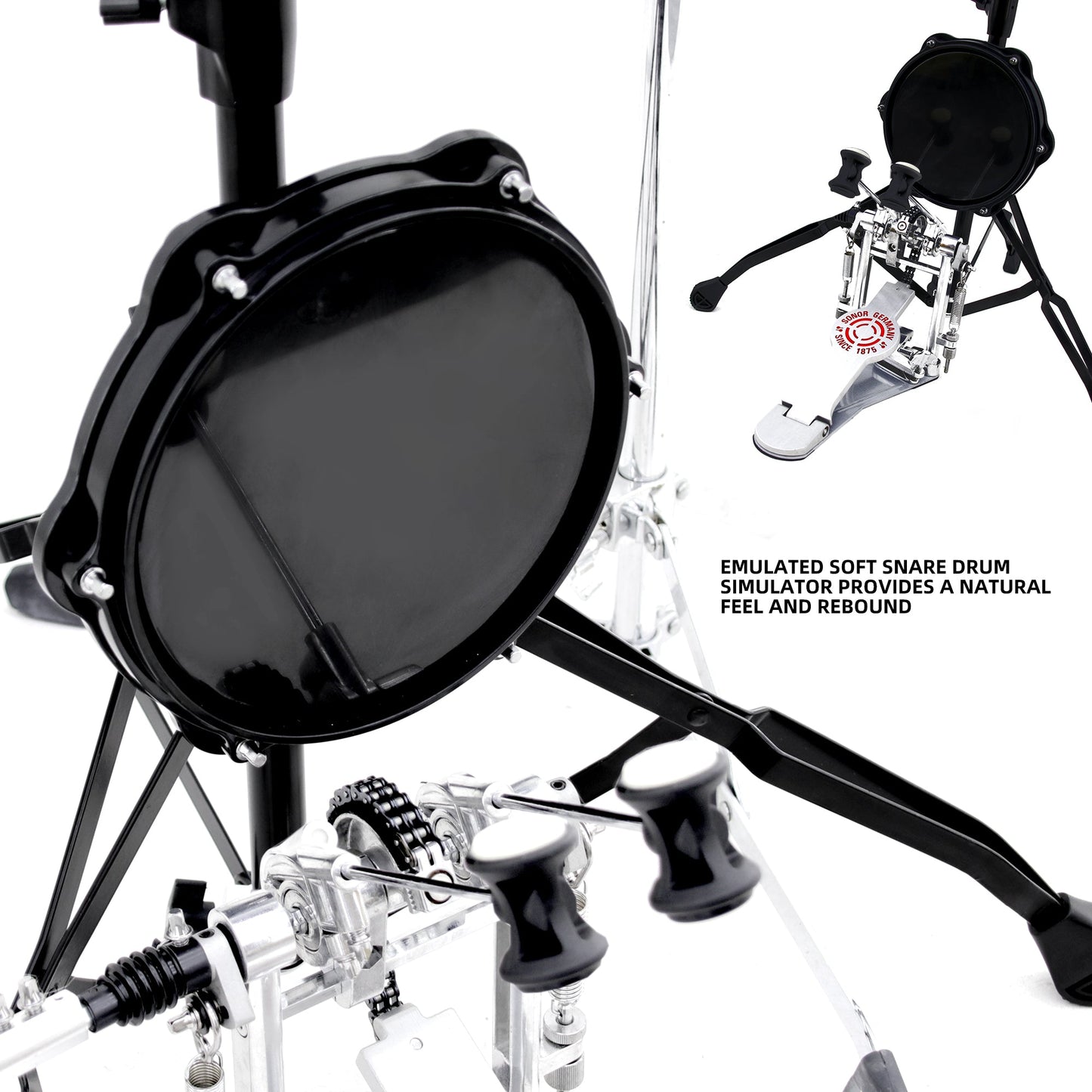 JBK DRUMS 1+1 Practice & Mute Drum Set – Quiet Drumming Anywhere My Store