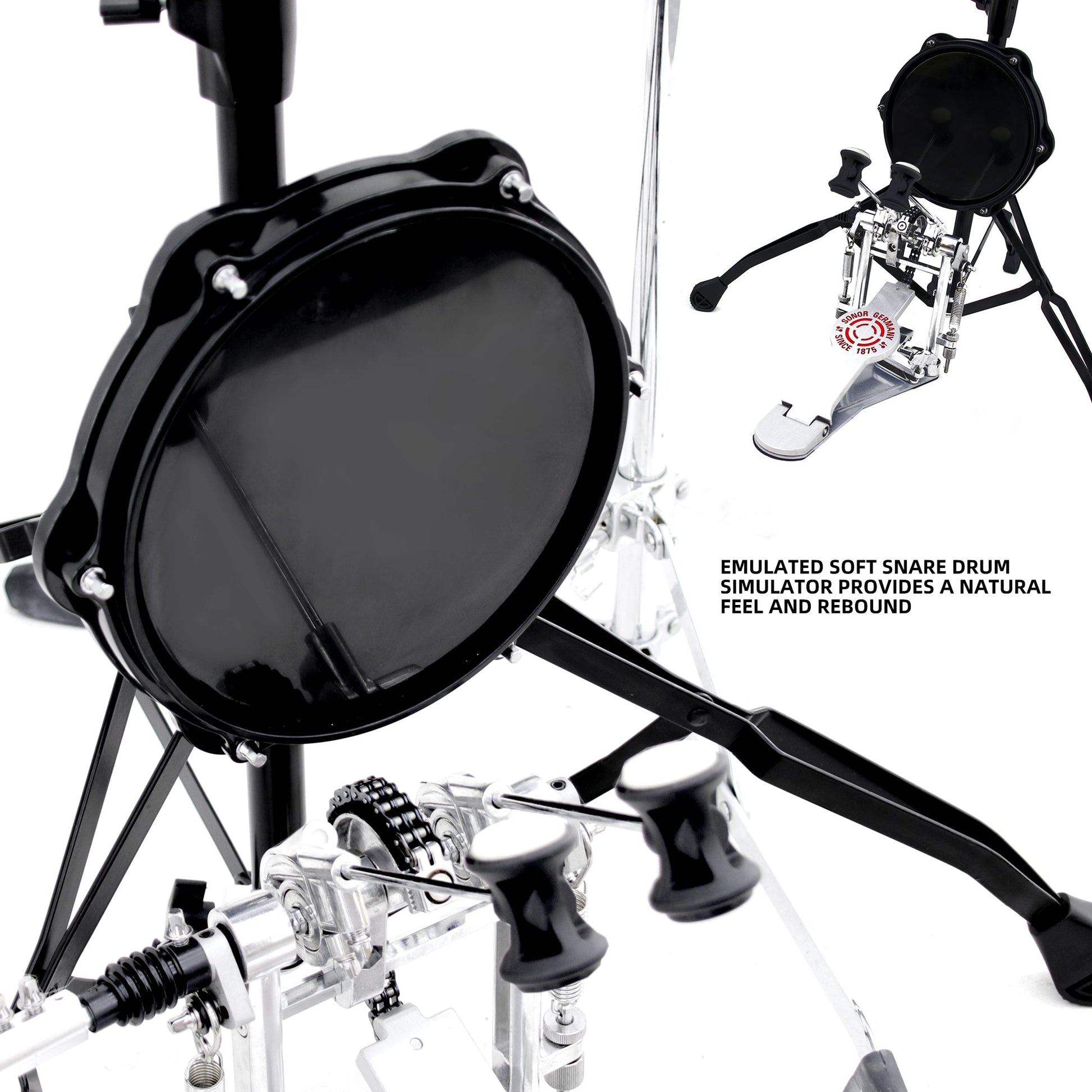 JBK DRUMS 1+1 Practice & Mute Drum Set – Quiet Drumming Anywhere My Store