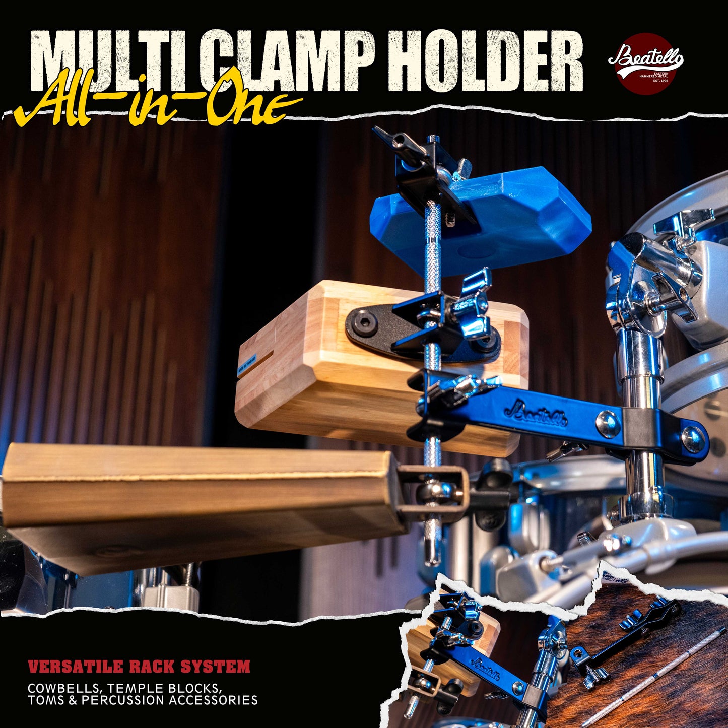 Beatello Cymbal Arm with Clamp