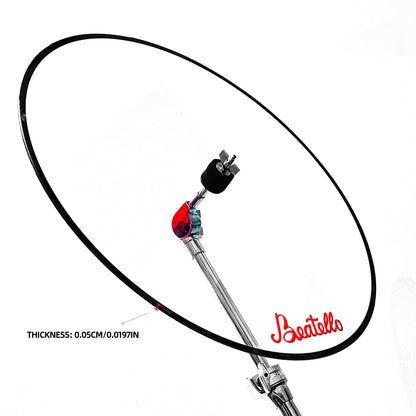 Beatello Transparent Acrylic Open Floor-Standing Drum Shield, Professional Noise Reduction Drum Screen, Sound Barrier for Studio, Live Stage & Daily Practice, Easy Assembly Stable Noise Isolation Drum Accessories