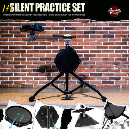 Tunable Drum Practice Pad Set